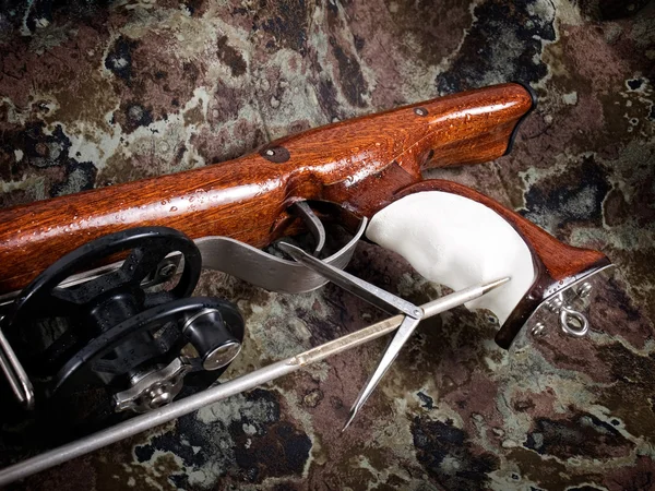 Wooden spear gun — Stock Photo, Image