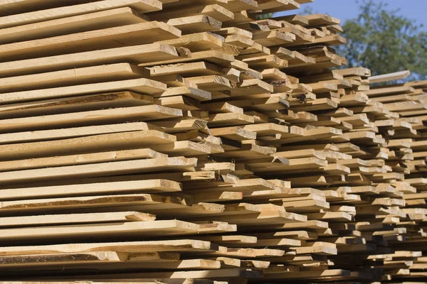 stock image Stack of wooden boards.
