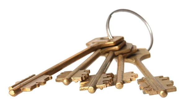 Keys isolated on a white background. — Stock Photo, Image