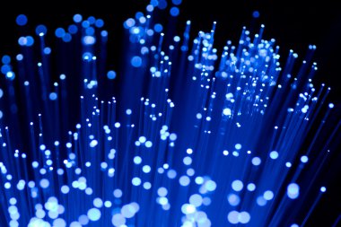 Fiber optics close-up clipart