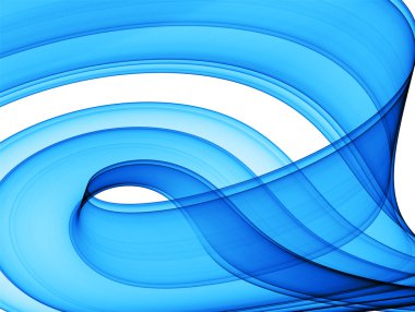 Blue dynamic abstraction clipart