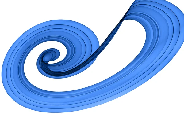 Dynamische blauwe abstractie — Stockfoto