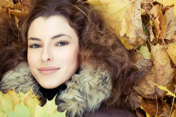 Podzim v jejích očích — Stock fotografie
