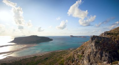 Balos beach, crete clipart