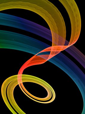 Multicolored swirl clipart