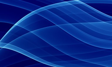 Deep blue curves clipart