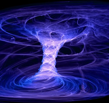 Blue energy tornado clipart