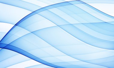 Blue silky curves clipart