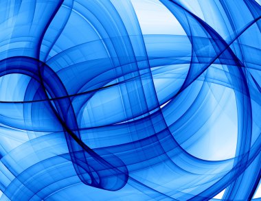 Blue abstract background clipart