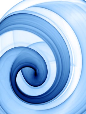 Blue swirl clipart