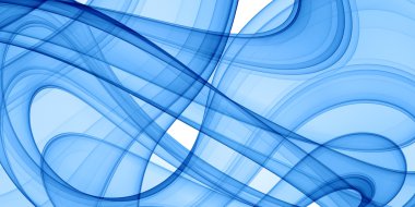 Blue curves clipart