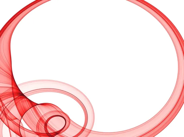 Moldura oval vermelha — Fotografia de Stock