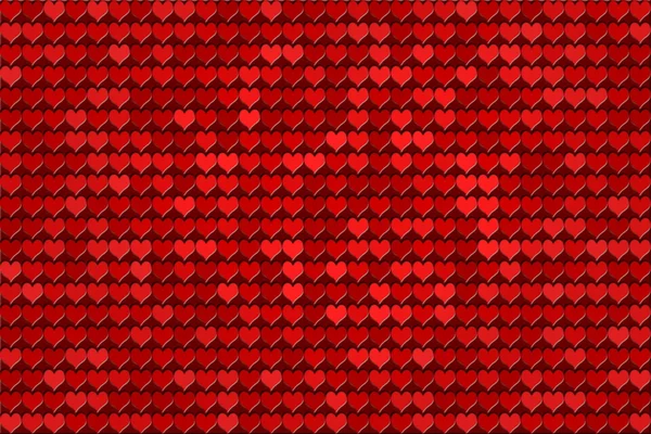 Red hearts pattern — Stock Photo, Image