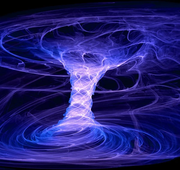 Tornado de energía azul — Foto de Stock