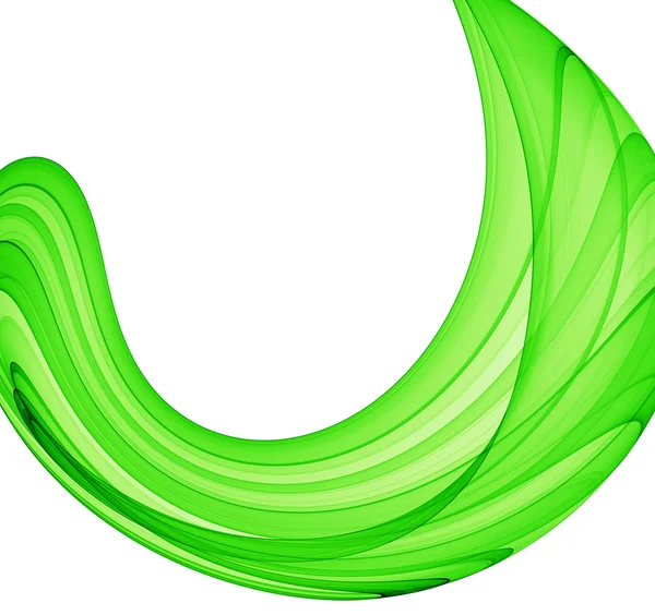 绿色曲线 — 图库照片