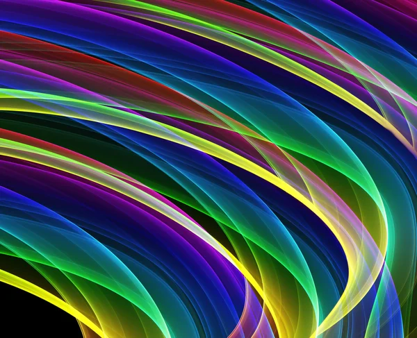 Curvas multicoloridas — Fotografia de Stock