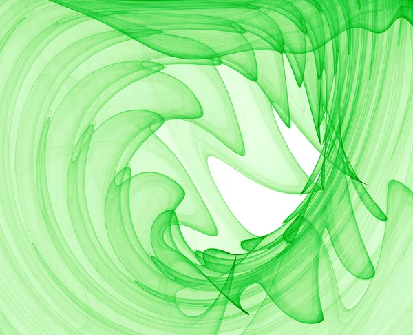 Зелений абстрактних завитки — стокове фото
