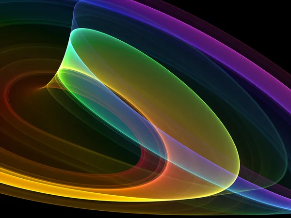 Curvas místicas coloridas — Fotografia de Stock