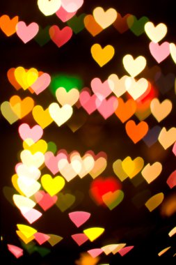 Bokeh series - hearts clipart