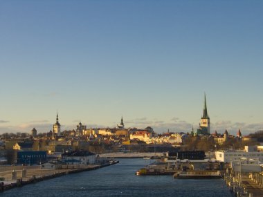 View of tallinn, estonia clipart