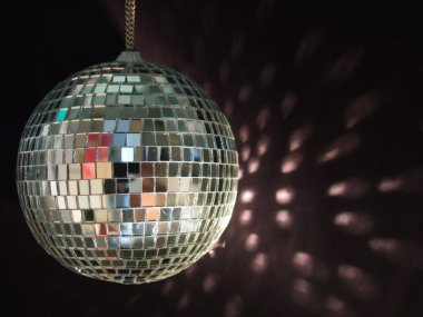 Shiny disco ball reflections clipart