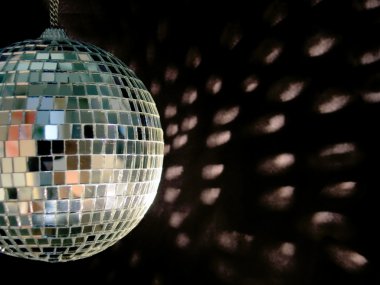 Disco ball reflections clipart