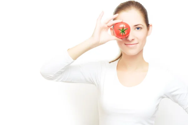 Fokusera på tomater — Stockfoto