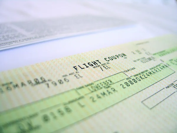 stock image Flight ticket 1