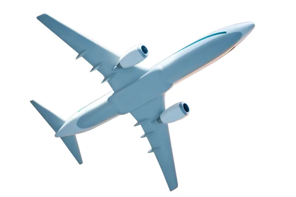 Generieke vliegtuig model op wit — Stockfoto
