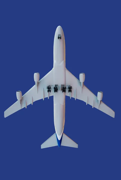 Vliegtuigen op blauw — Stockfoto