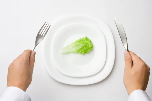 Em uma dieta — Fotografia de Stock