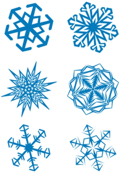 Flocons de neige ensemble 03 — Image vectorielle