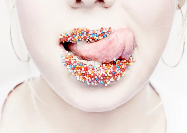 Lábios doces — Fotografia de Stock