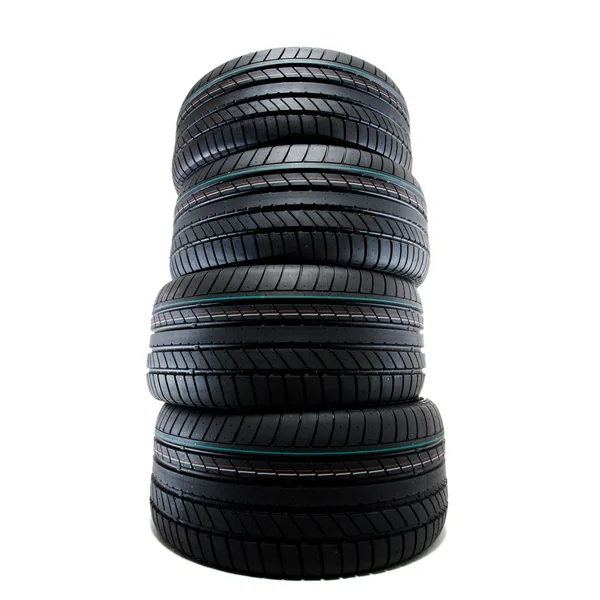 Neumáticos deportivos de verano, aislados — Foto de Stock
