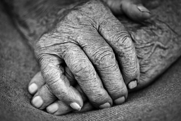할머니 손 — 스톡 사진