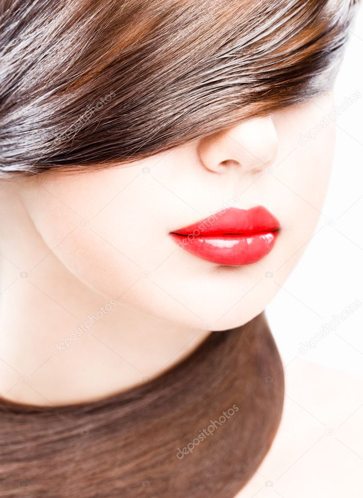 Lips and hair