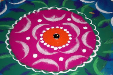 Diwali Rangoli Colors clipart