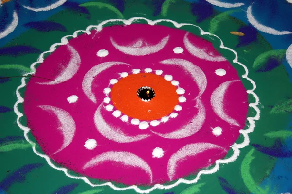 Diwali rangoli kolory — Zdjęcie stockowe