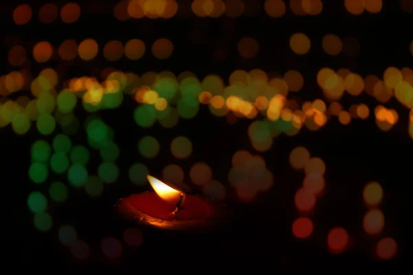 Slavnostní svíčku & světla — Stock fotografie