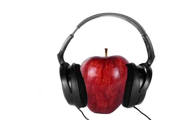 Muzyczne apple — Zdjęcie stockowe