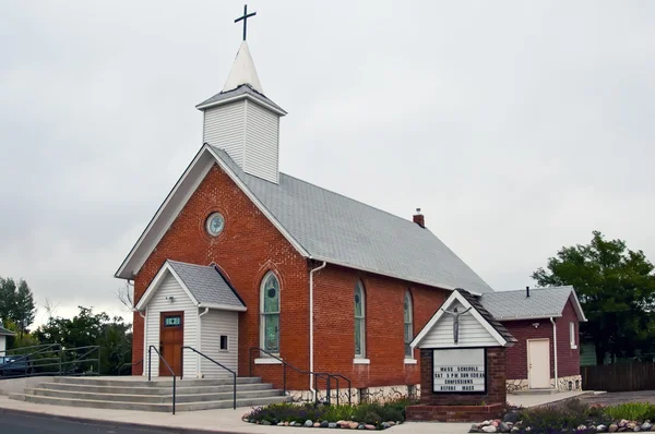 Christelijke kerk in een kleine cummunity — Stockfoto