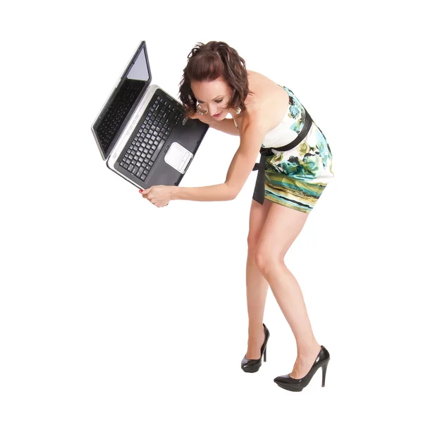 Out Of Control Computer Anger — Stock Photo, Image