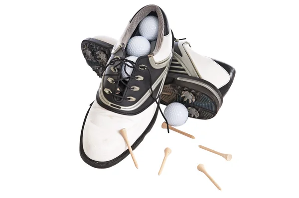Sapatos de golfe da mulher — Fotografia de Stock