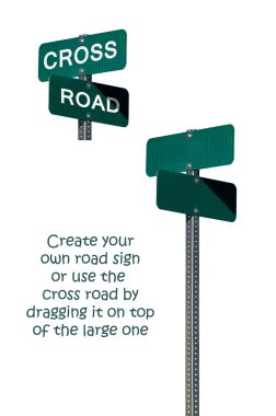 Crossroad Road Signs clipart