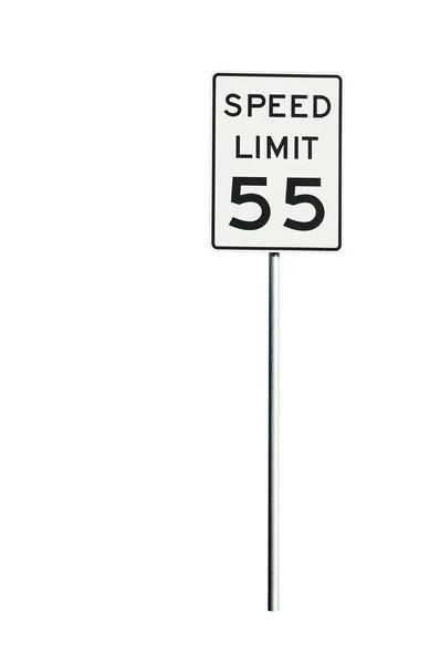 Znak ograniczenia prędkości — Zdjęcie stockowe