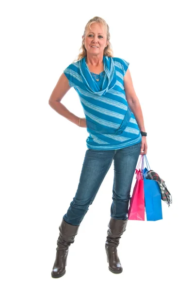Hezká žena shopper — Stock fotografie