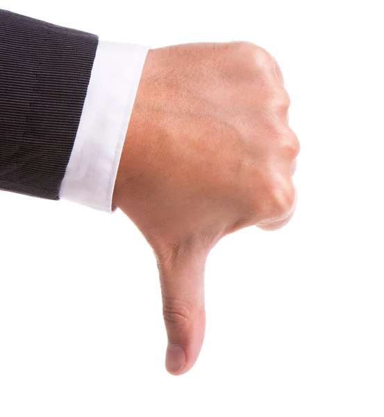 Businessmen showing thumb down — Stock Photo, Image