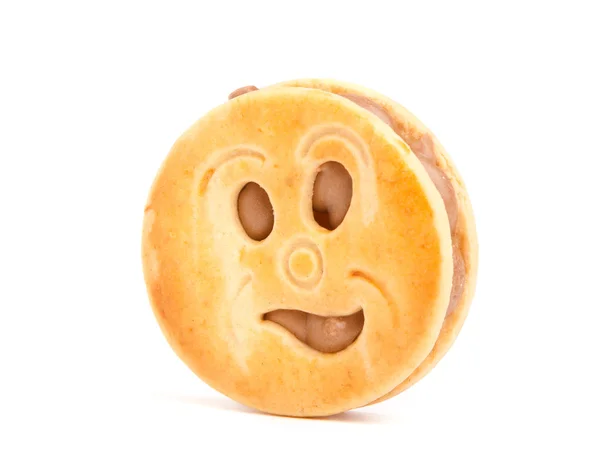 Усміхаючись cookie — стокове фото