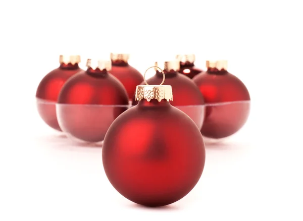 Red Christmas balls. — Stock Photo, Image