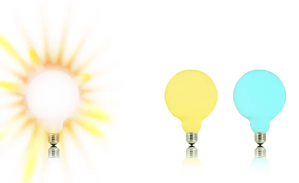 Multicolor bulb — Stock Photo, Image